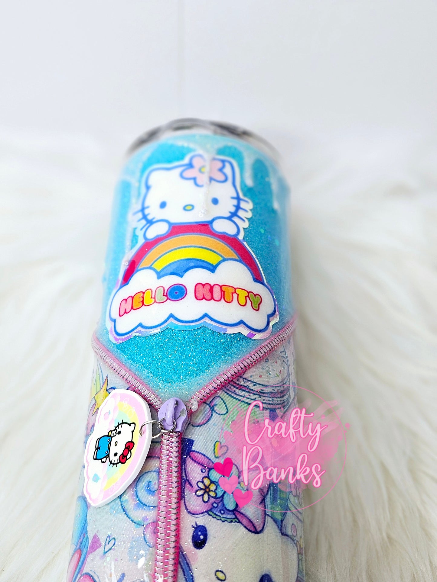 Kitty Cafe Zipper Tumbler