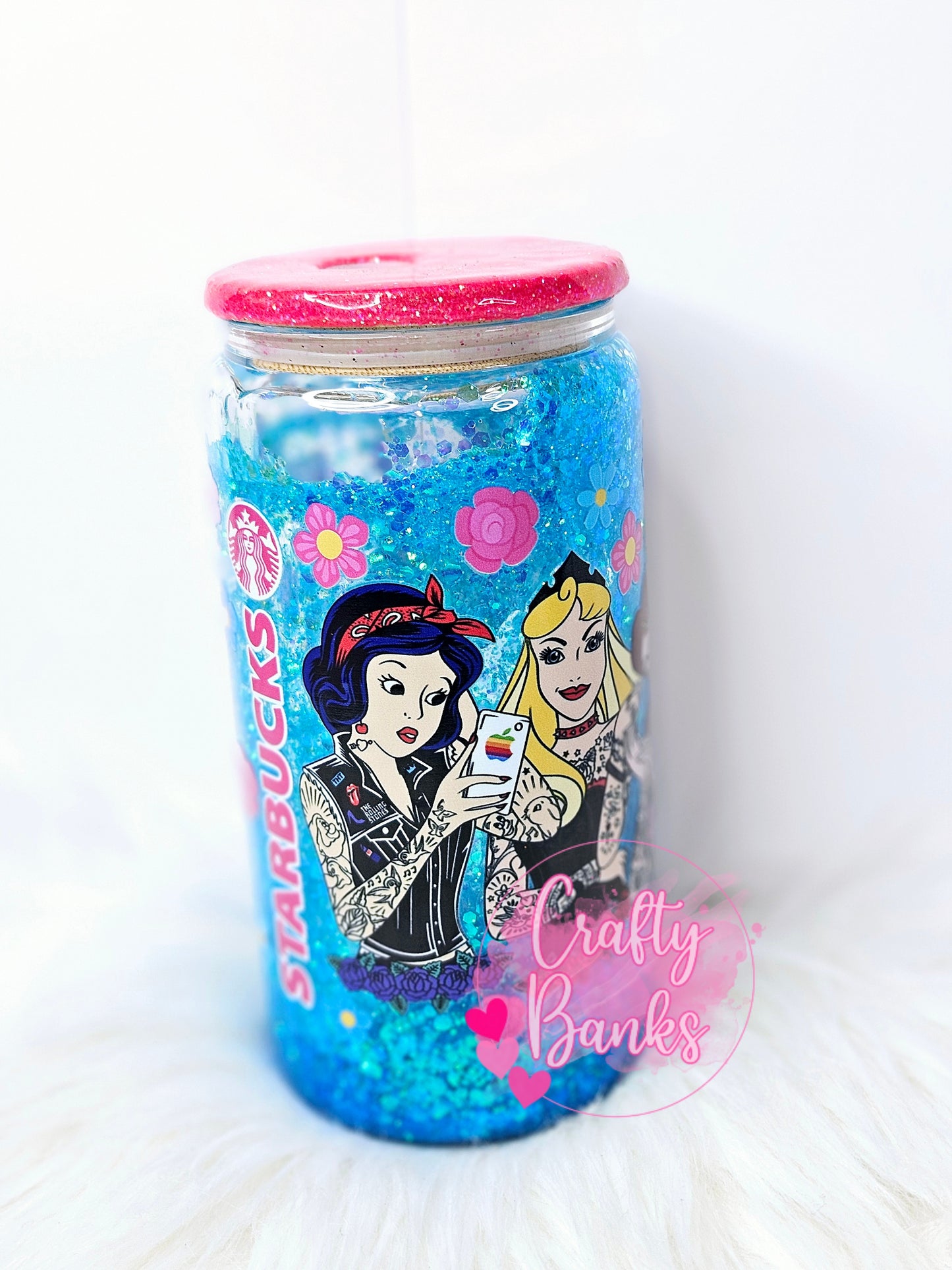 Tatted Princess Snow Globe