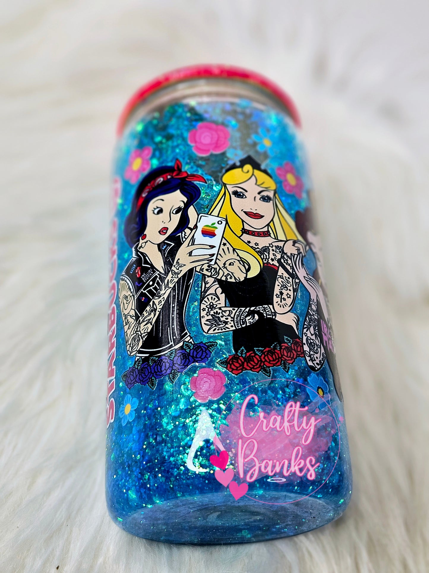 Tatted Princess Snow Globe