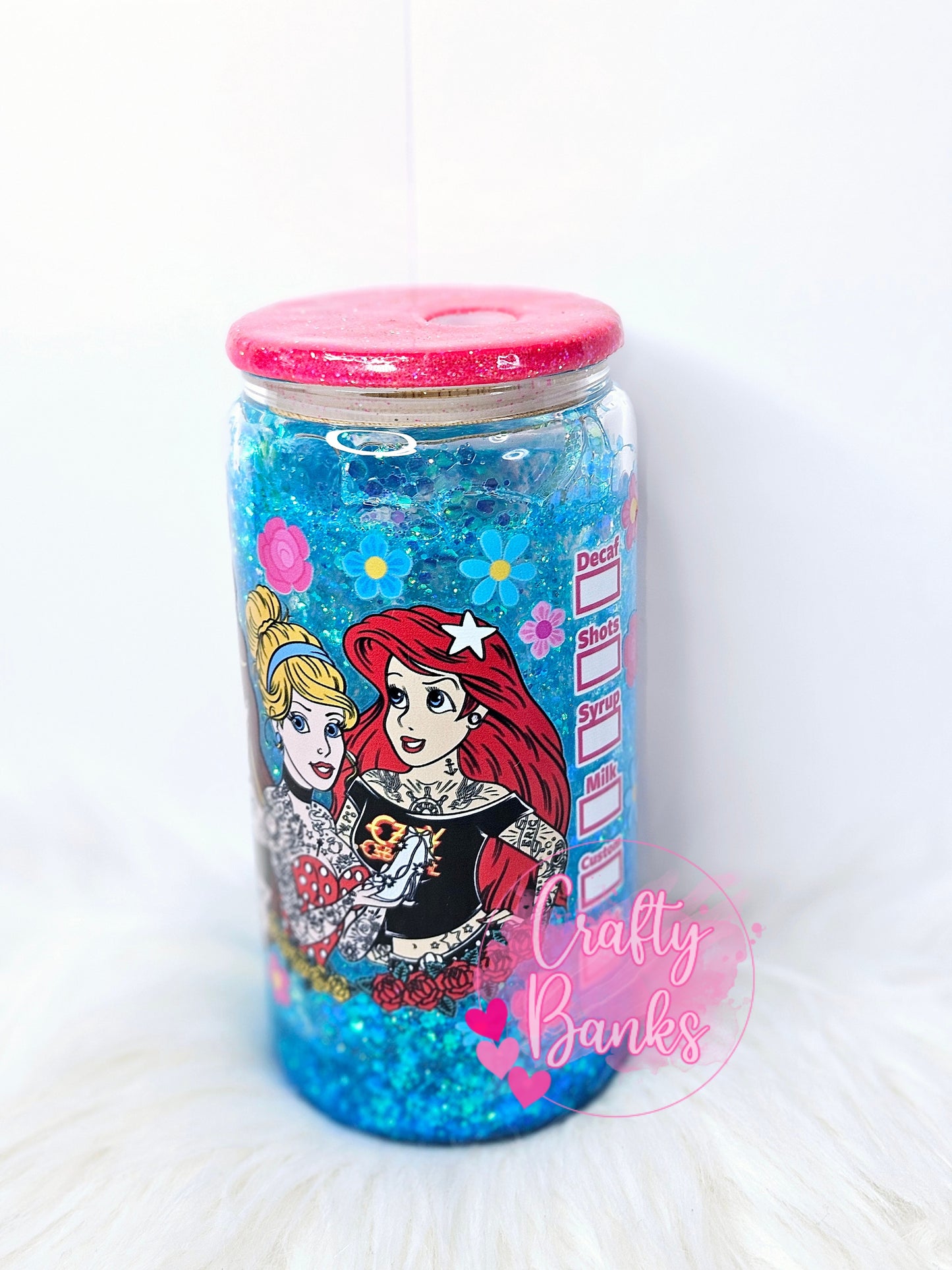 Tatted Princess Snow Globe