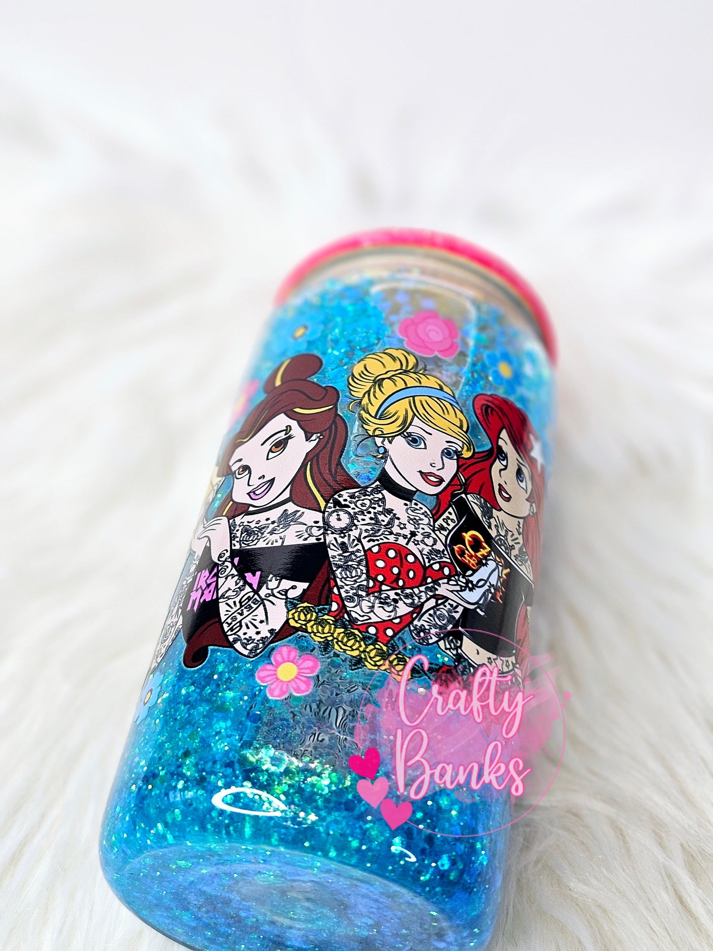 Tatted Princess Snow Globe