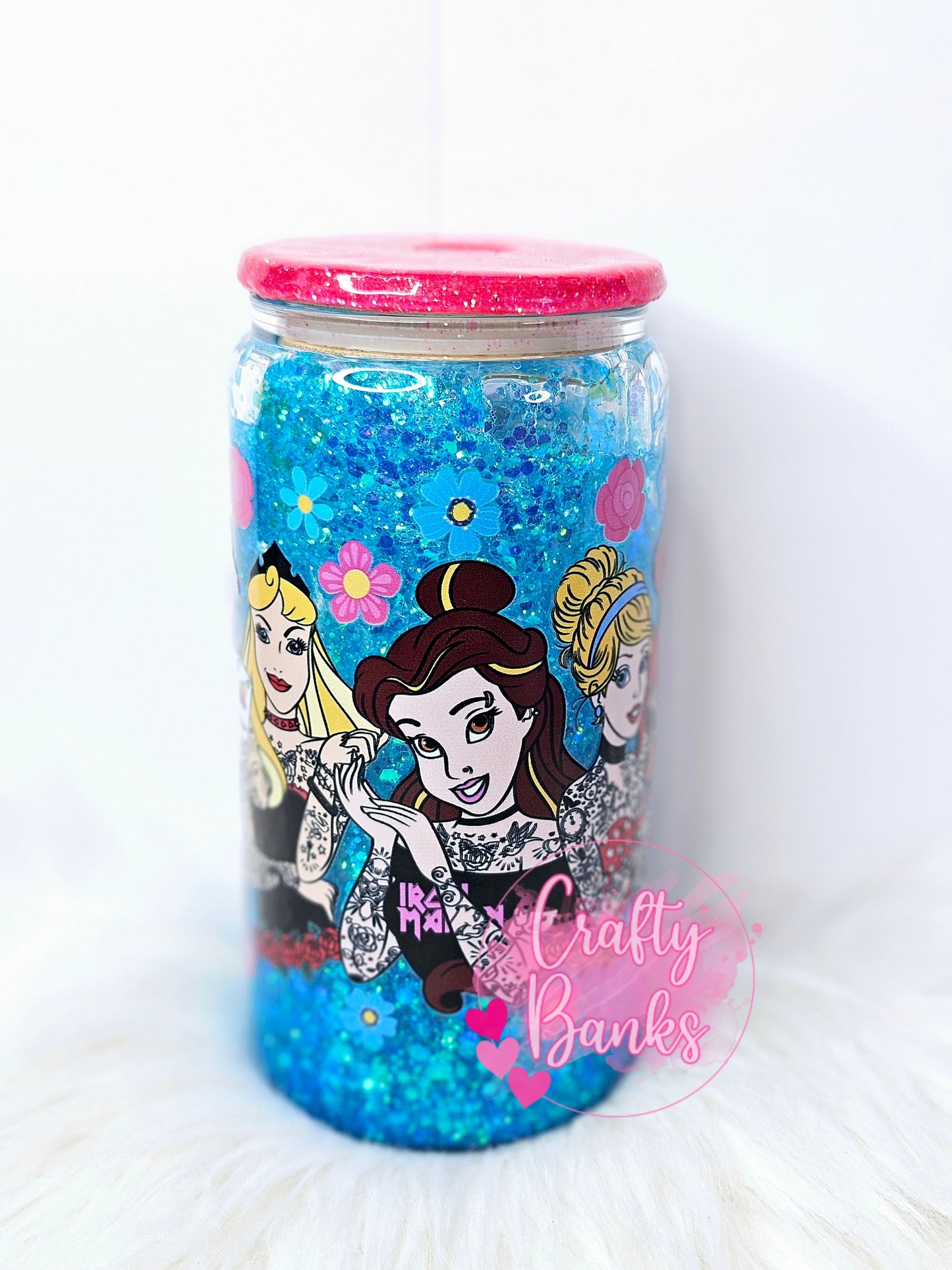 Tatted Princess Snow Globe