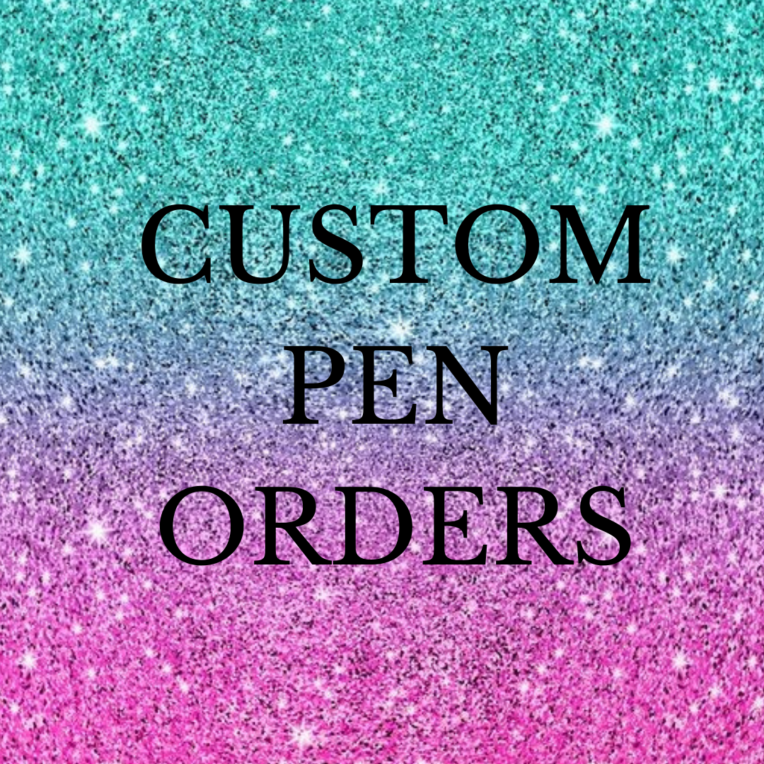 Custom Glitter Pens